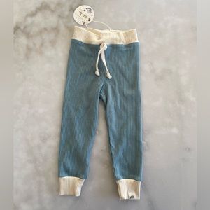 New! Lulu and Roo baby boy ribbed jogger pants 12-18 month blue